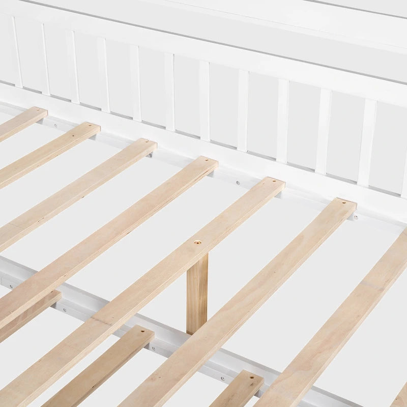 Letto a casetta matrimoniale con letto estraibile singolo