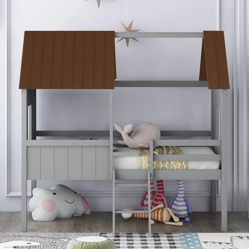 Niedriges Hausbett in Einzelbettgröße