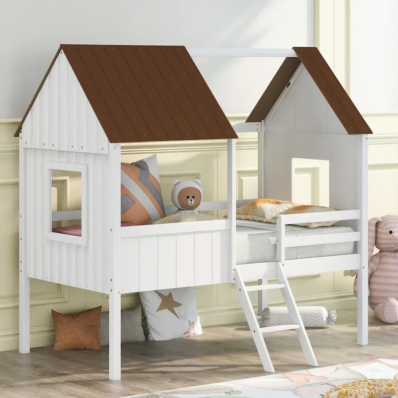 Niedriges Hausbett in Einzelbettgröße