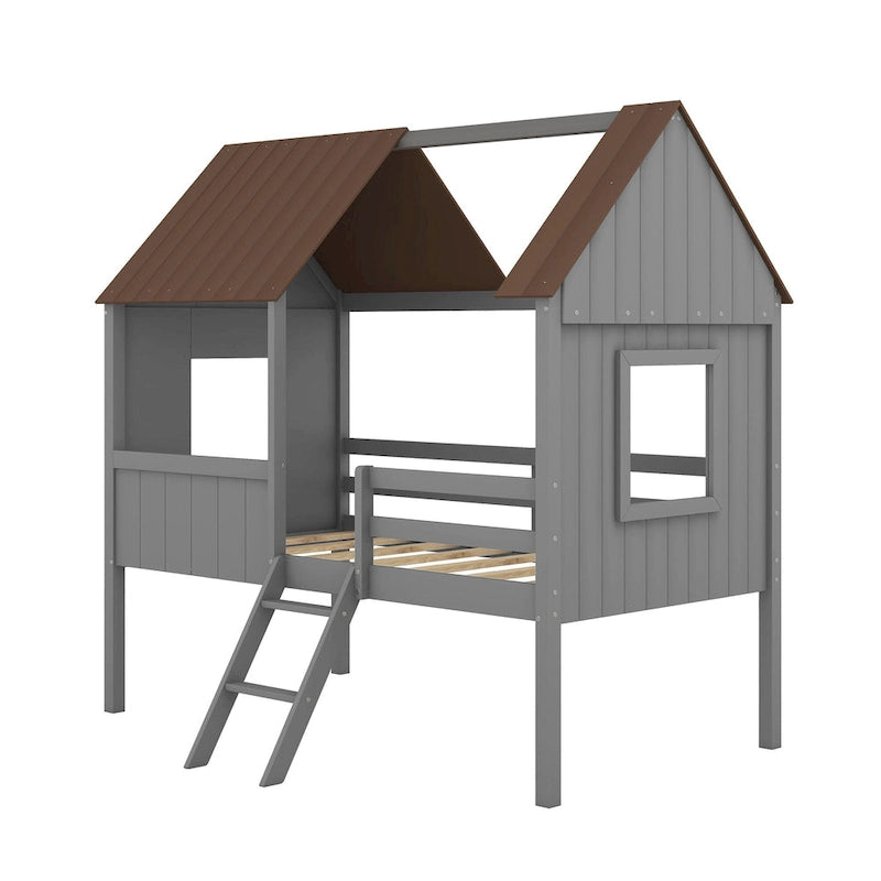 Niedriges Hausbett in Einzelbettgröße