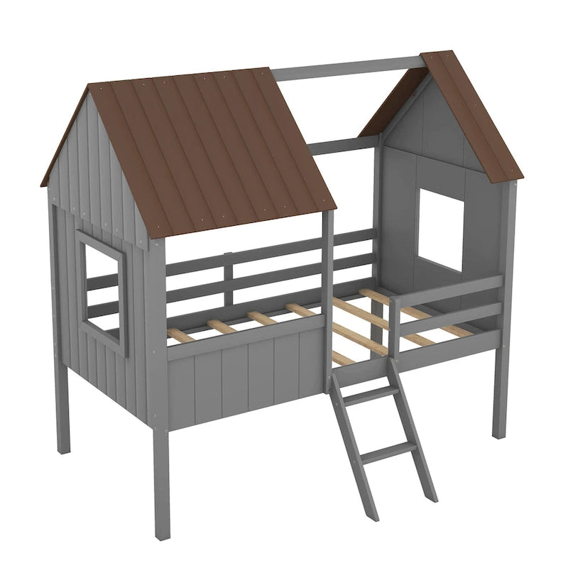Niedriges Hausbett in Einzelbettgröße