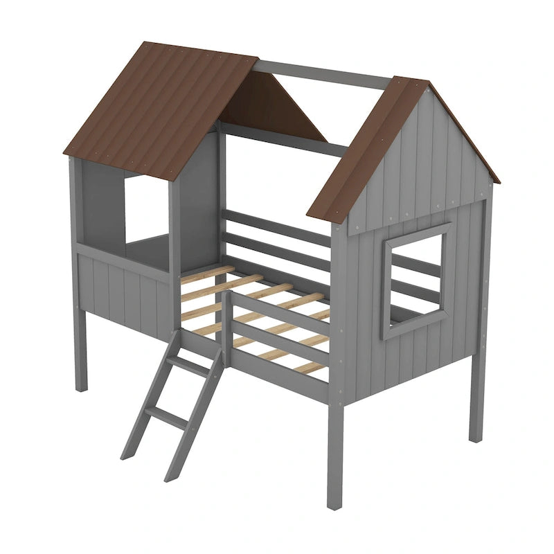 Niedriges Hausbett in Einzelbettgröße